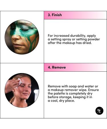 Metallic 12-Color Palette | Luxurious Water-Activated Makeup for SFX Cosplay Theater & Film | Perfect for Artists - Buy Online on GoSupps.com