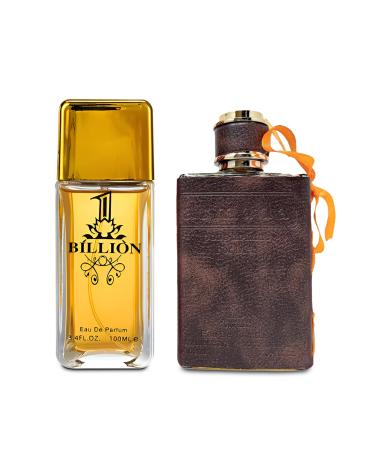 1 Billion&Armada Combo Men's Cologne- Eau De Toilette Spray Perfume Fragrance For Men- Daywear Casual Daily Cologne Set 3.4 Oz Bottle- Ideal EDT Beauty Gift for Birthday Anniversary