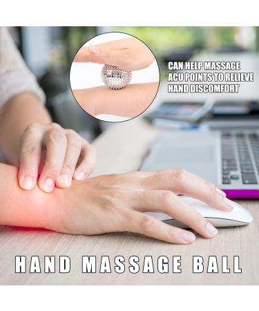 Encuryna 4 Skills Igelball Massage Set | 10 Metal Acupressure Rings for Stress Relief | Acupressure Ring Massage Balls | International Shipping - Buy Online on GoSupps.com