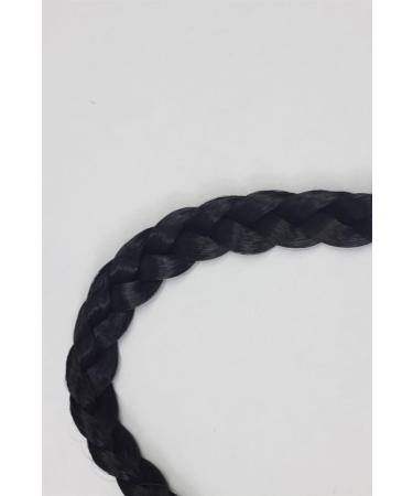 WIG ME UP YZF-3080-1 Braided Headband Hairpiece - Synthetic Black Hair Braid Hairband Circlet for Stylish Looks - Buy Online on GoSupps.com