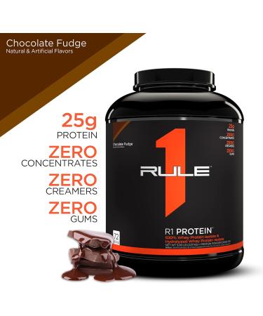 Rule 1 Proteins R1 Protein Isolate 5lbs - Chocolate Fudge Flavor - Buy Online on GoSupps.com