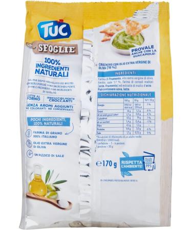  Italian Gourmet E.R. Tuc Sfoglie Extra Virgin Olive Oil Crackers with a Pinch of Salt - 170g + Polpa Italian Gourmet 400g - Buy Online on GoSupps.com