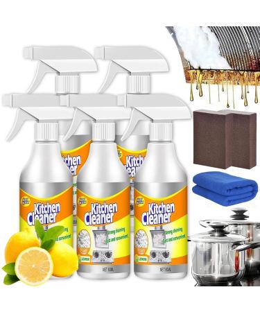 Cohbskj Kitchen Foam Cleaner Kitchen Cleaner Foam Spray Sciasi Kitchen Cleaner Foam Kitchen Cleaner All-Purpose Kitchen Pots And Pan Cleaner Cleaning Supplys (5PCS)