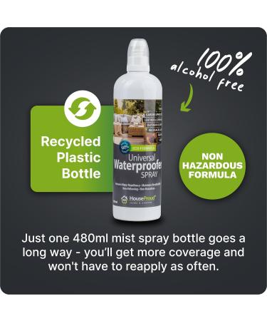 HouseProud 480ml Universal Waterproof Spray Bottle - Eco-Friendly Fabric Protector for Bag, Clothes, and Shoes - Buy Online on GoSupps.com