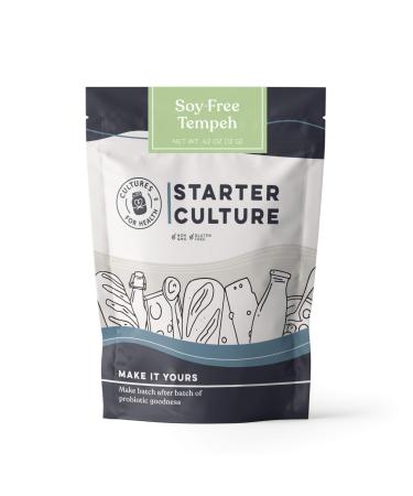 Cultures for Health Soy-Free Tempeh Starter Culture | Healthy Meat Alternative, Soy Alternative | DIY, Vegetarian, Cultured Protein | No Maintenance, Non-GMO, Gluten Free