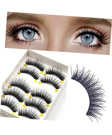 minkissy 5 Pairs False Eyelashes Natural False Magnetic Eyelashes Fake Eyelashes Pestanas Postizas Naturales False Lashes Lashes Natural Eyelashes Extend 3D Dense - Buy Online on GoSupps.com