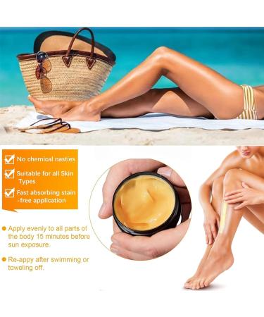 Tanning Accelerator Cream Tanning Gel Natural Tanning Accelerator Cream Gel Effective in Sun-Beds & Outdoor Sun Achieve a Natural Tan with Natural Ingredients (B) - Buy Online on GoSupps.com