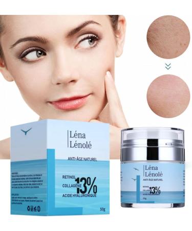 L NA L NOL - Anti-Wrinkle Cream for Women & Men - Anti-Aging & Dark Circles - Hyaluronic Acid - Retinol Collagen Vitamin C Plants - All Skin Types - 100% Natural and Vegan - Highly Concentrated (13%) - Buy Online on GoSupps.com