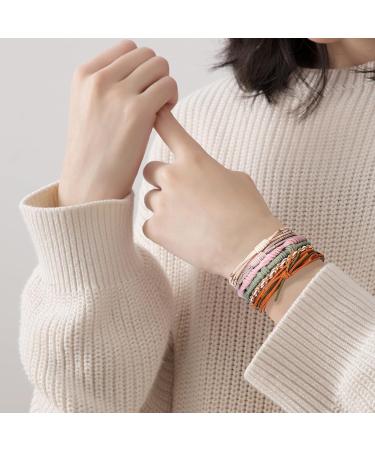 Elastic Hair Tie for Women - 20 Boho Hair Straps & Ponytail Holders for All Hair Types - Thin Curly Long Hair - Buy Online on GoSupps.com
