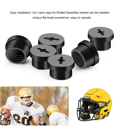 LUAATT Bladder Valve Screws 6 PCE Threaded Valve Retainer Caps for Riddell Speedflex Football Helmets Accessories - Buy Online on GoSupps.com