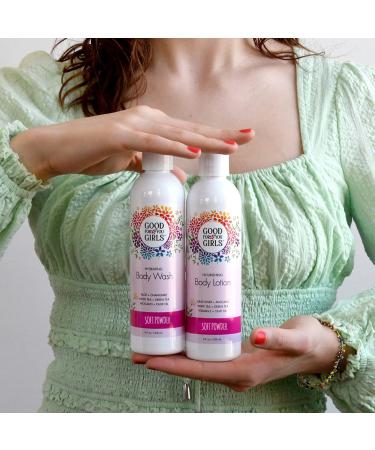 Good For You Girls Natural Body Lotion | Aloe, Avocado & Jojoba Oils | SLS, Vegan & Paraben Free | 8 fl oz | Soft Powder Scent - Buy Online on GoSupps.com