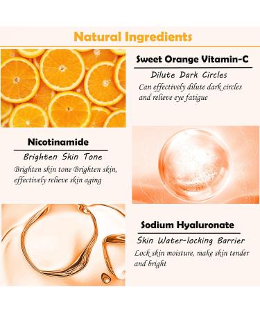 Vitamin C Collagen Under Eye Patches - 30 Pairs | Dark Circles & Puffy Eyes Treatment Mask - Buy Online on GoSupps.com