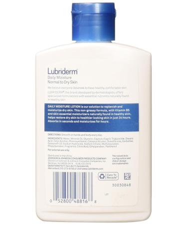 Lubriderm Daily Moisture Unscented Lotion 6 fl oz - Hydrating Body Lotion - Buy Online on GoSupps.com