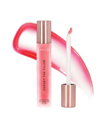 LAWLESS Queen Forget the Filler Lip Plumping Line Smoothing Gloss - Cherry Vanilla - Premium Volumizing Lip Gloss with Natural Ingredients Designed to Plump Firm and Hydrate Lips 0.19 oz