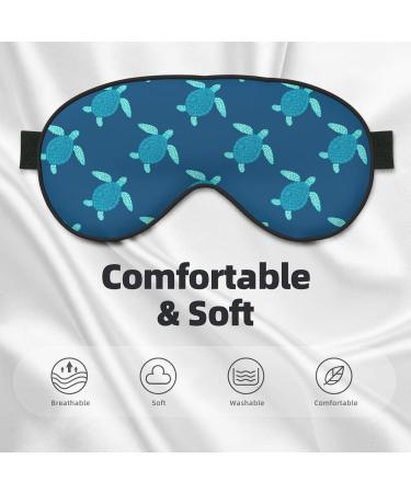 Cute Turtle Print Sleep Eye Mask | Soft Blindfold with Elastic Strap | Perfect for Night Sleeping & Travel - Buy Online on GoSupps.com