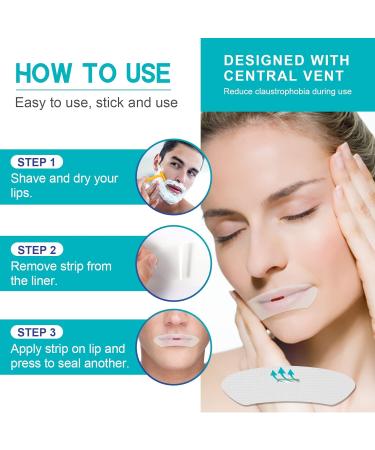 Mouth Tape 60 PCS for Better Sleep and Snoring Relief | Gentle Sleep Strips for Improved Nose Breathing | Stop Drooling and Enhance Nighttime Rest | Customizable for Your Mouth Shape - Buy Online on GoSupps.com
