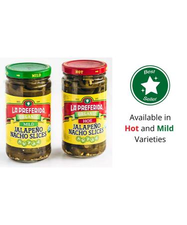 La Preferida Organic Jalapeno Nacho Slices Mild 11.5 oz (Pack of 6) - Buy Online on GoSupps.com