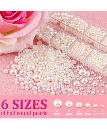 4800 Pcs Rhinestone & Pearls Kits - Crystal AB & Clear Gems - Nail Art & Craft Set with Pickup Pencil and Tweezer - Buy Online on GoSupps.com