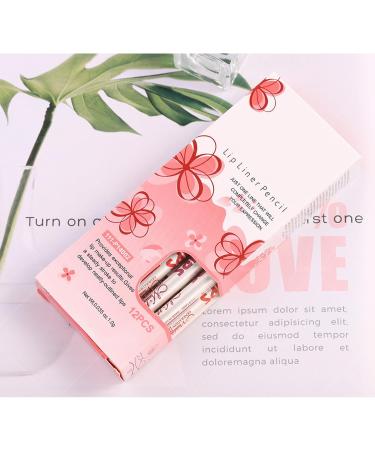 Long-Lasting Resistant Lip Pencil | 12 Silky Matte Colors with Long-Lasting Wear for Perfect Makeup Contour | Beauty and Makeup for Women Friends Family Sisters Girlfriends and Dates - Buy Online on GoSupps.com