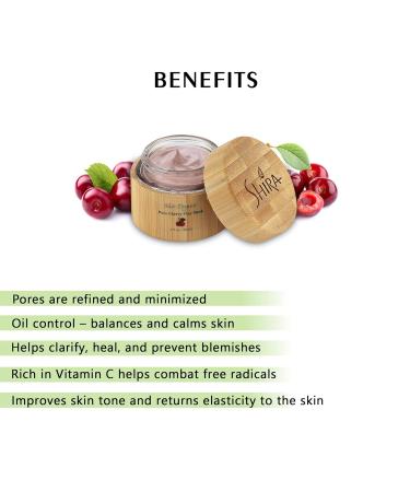 Buy Shira Shir Organic Cherry Clay Face Mask 15ml | Vitamin C Blemish Control & Oil Control - Buy Online on GoSupps.com