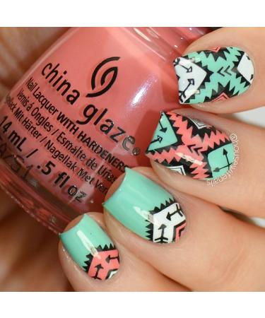 Whats Up Nails B009 Lost in Aztec Stamping Plate - Nail Art Design Essential - Buy Online on GoSupps.com