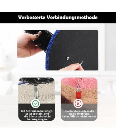Pehum Anti-Fall-Down Cat Sheet | Self-Nurse & Massage Brush for Indoor Cats | Perfect Cat Toy (34cm Height) - International Shipping Available - Buy Online on GoSupps.com