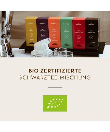 Buy J. Hornig Bio Earl Grey Tea - Organic Black Tea with Bergamot in Eco-Friendly Pyramids | 25 Biodegradable Tea Bags - International Shipping Available! - Buy Online on GoSupps.com