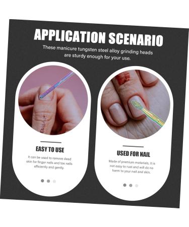 Ipetboom Faux Nails 1 Set Nail Polisher Pedicure Tool Kit Alloy Tungsten Steel Artificial Nails - Buy Online on GoSupps.com