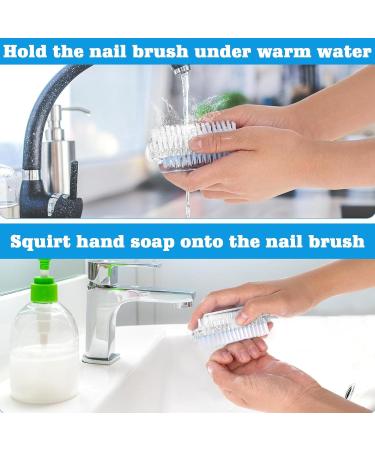 Toatelu 15-Piece Double-Sided Hand Brush Set - Hard Bristle Nail & Hand Washing Brushes for Bathroom Toilet Sink & Workshop (Transparent 8.5x3.5cm) - International Shipping Available - Buy Online on GoSupps.com