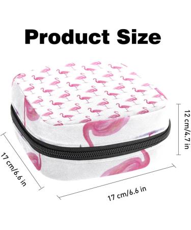 Womens Binding Storage Bags | Pink Flamingo Patterns | Portable Menstrual Insert & Tampon Holder | Multi-Colored | Ideal for School & Office - Buy Online on GoSupps.com