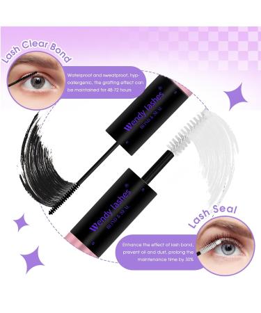 Lash Bond and Seal 2 in 1 Eyelash Extension Glue - Waterproof Long-Lasting Hold 72 Hours - DM20 Kit for DIY Lash Extensions - Buy Online on GoSupps.com