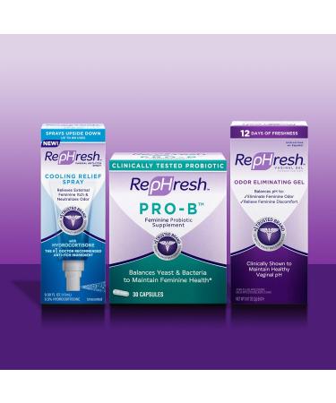 Rephresh Pro-B Probiotic Supplement for Women - 30 Capsules (Pack of 2) | International Shipping Available - Buy Online on GoSupps.com
