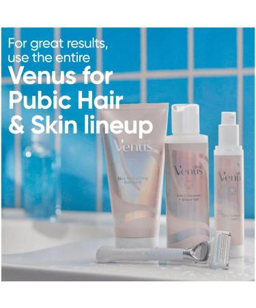 Gillette Venus Women's Razor Bundle for Pubic Hair - Includes 2 Blade Refills, 2-in-1 Shave Gel/Cleanser 190ml - PH Balanced for Skin Health - Buy Online on GoSupps.com