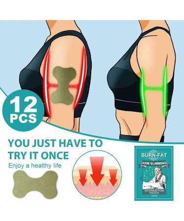 12Pcs Thin Arm Moxibustion Paste Slimming Down Hot Compress Stickers Slimming Product to Burn Fat Lose Weight Patch - Buy Online on GoSupps.com