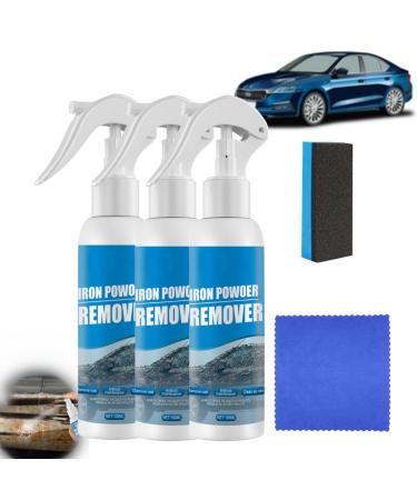 Cohbskj Multifunctional Rust Removal Spray Car Rust Removal Spray Iron Powder Remover For Car Car Maintenance Powder Spray Rust Remover Iron Cleaning (3PCS-100ml)