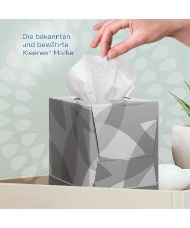 Kleenex Cosmetics Handkerchief Box 8834 - Soft Robust & Absorbent 2-Layer White Tissue (12 Boxes x 88 Leaves) - Perfume-Free Ideal for International Shipping - Buy Online on GoSupps.com