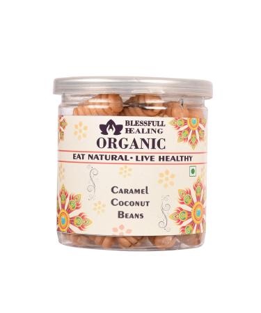 Blessfull Healing Organic Caramel Coconut Beans 300 Gram Airtight Container (Packing May Vary)