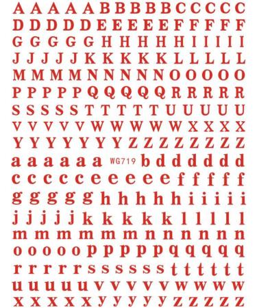 JMEOWIO Letters Nail Art Stickers Decals - 8 Sheets Self Adhesive English Alphabet Design for DIY Nail Decoration | Women Girls - Buy Online on GoSupps.com