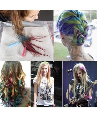 12 Color Hair Chalk Set for Kids - Temporary Washable Hair Dye for Parties & Cosplay - Non-Stick & Vibrant Colors - Great for Halloween & Christmas - Buy Online on GoSupps.com