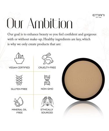 Emani Vegan 200 Bamboo HD Setting Powder - Natural & Cruelty-Free - Buy Online on GoSupps.com