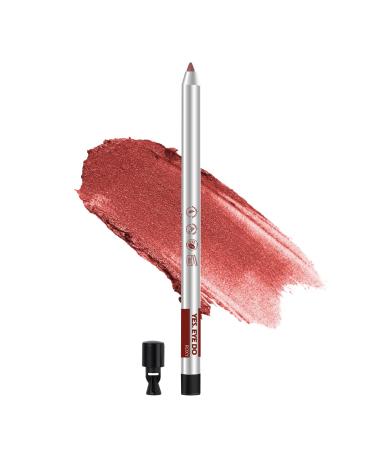 YES.EYE DO Red Eyeliner Pencil  Waterproof Colored Gel Eyeliner with Sharpener  Metallic Glitter Eyeliner Pen for Cat Eye Look  Smudgeproof Highly Pigmented and Creamy  Roxy