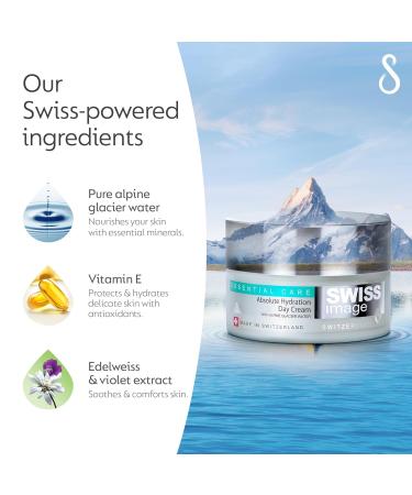 SWISS IMAGE Essential Care Intensive Hydration Day Cream 50ml - Paraben-Free SLS/SLES-Free Phthalate-Free - Ideal for All Skin Types - Buy Online on GoSupps.com
