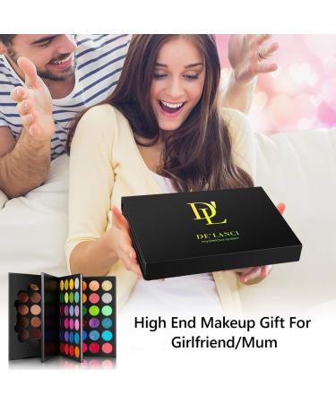 Afflano 3-in-1 Professional Eye Shadow Palette - 72 Colors Matte, Shimmer, Natural Nude, Rainbow, and Glitter - Buy Online on GoSupps.com