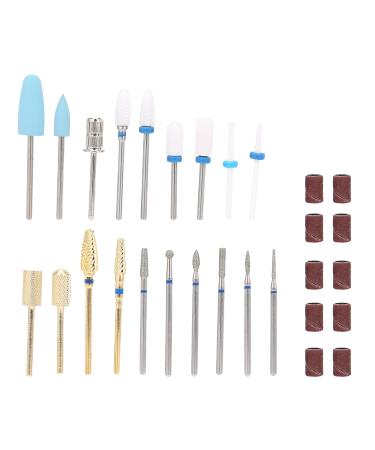 Nail Art Drill Nail Sander Tip Complete Functions with 10 Sanding Bands for Nail Polishing for Beginners