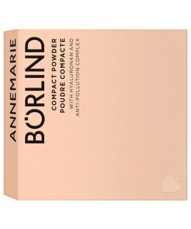 Annemarie B rlind Teint Effective Natural Beauty Compact Powder - Vegan Hydrating Powder with Hyaluron Blue Light & Fine Dust Protection - 9g Beige - Buy Online on GoSupps.com