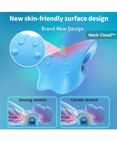 Neck Cloud Cervical Traction Device for Hump & TMJ Pain Relief - Blue - Buy Online on GoSupps.com