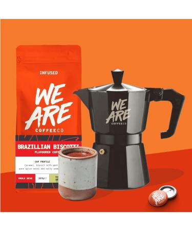 Coffee Beans 227g Bag Whole Bean Coffee Brazilian Biscotti Flavoured Coffee Beans Caramel Nuts & Spice Notes Arabica Medium Roast Fresh Coffee Single Origin (We Are Coffee Co) Biscotti 227 g (Pack of 1) - Buy Online on GoSupps.com