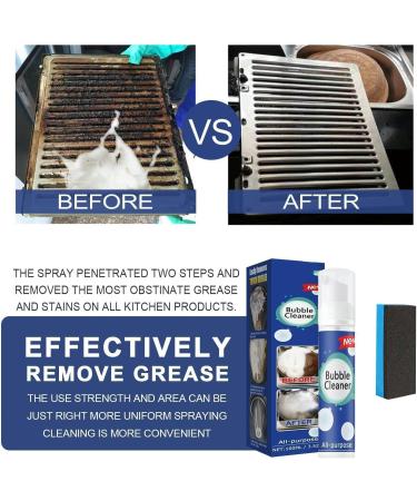 All-Purpose Rinse-Free Cleaning Spray Rich Foam All Purpose Cleaner Foaming Heavy Oil Stain Cleaner Kitchen Clean Bubble Cleaner Stubborn Grease & Grime Remover Bubble Spray (3Pcs * 30ml) - Buy Online on GoSupps.com