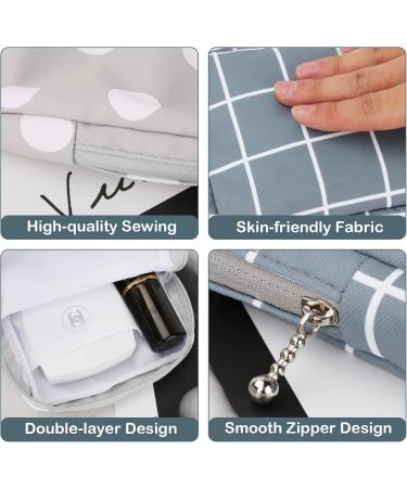 Design Wish Women's Binding Bag - Small Periods & Cosmetics Pocket for Tampon Storage - Set of 2 Striped/Polka Dot Wetbags - Buy Online on GoSupps.com