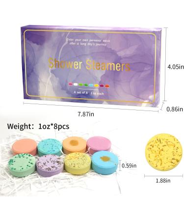 ZTOONE Shower Steamers Aromatherapy Gift Set for Relaxation - 8pc Bath Bombs, Perfect for Valentines, Birthday, Mothers Day, Christmas Gifts for Women - Buy Online on GoSupps.com